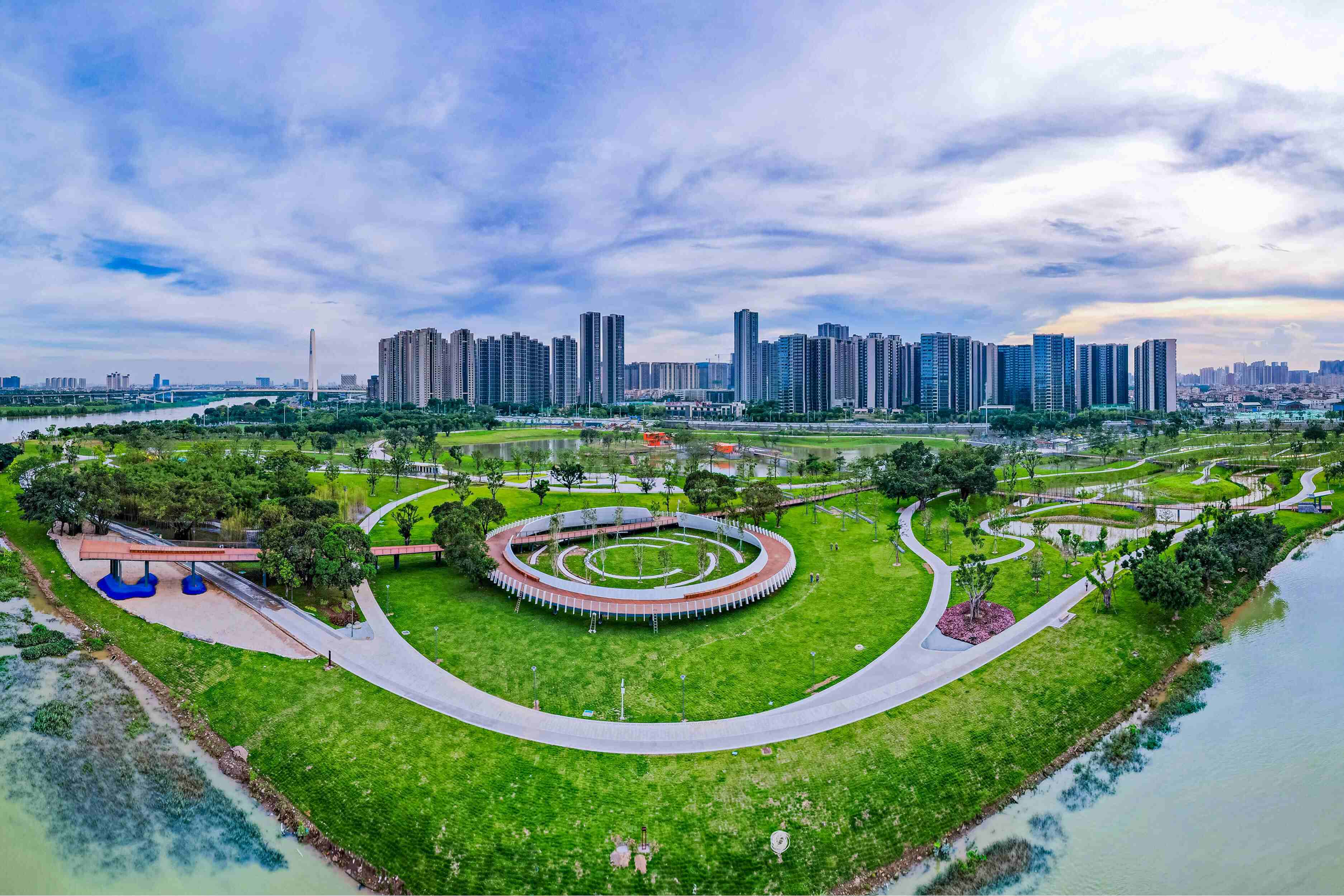 桂城濱河景觀帶——半月島生態(tài)公園工程設計施工總承包